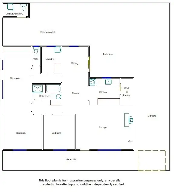 Floorplan of Homely house listing, 17 Third Street, Keith SA 5267