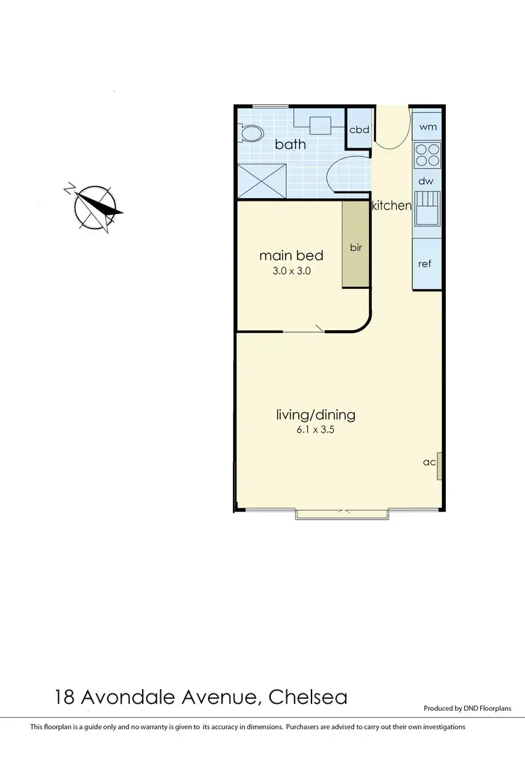 Floorplan of Homely apartment listing, 18/18 Avondale Avenue, Chelsea VIC 3196