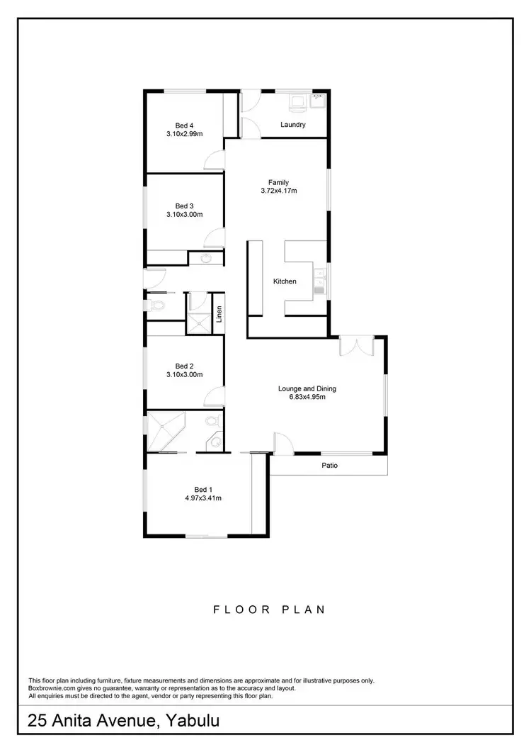 Floorplan of Homely house listing, 25 Anita Avenue, Yabulu QLD 4818
