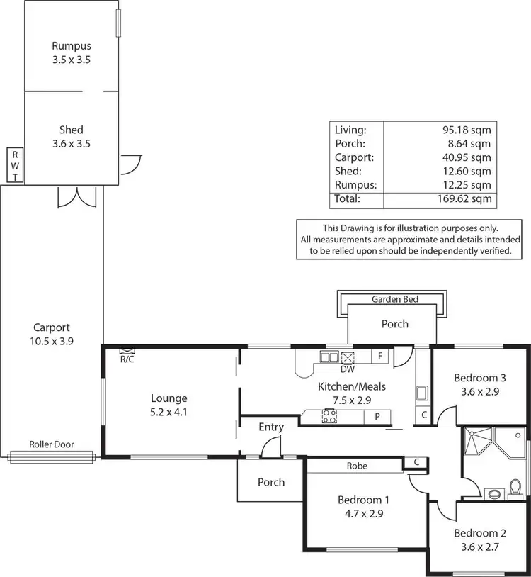 Floorplan of Homely house listing, 14 Maria Street, Findon SA 5023