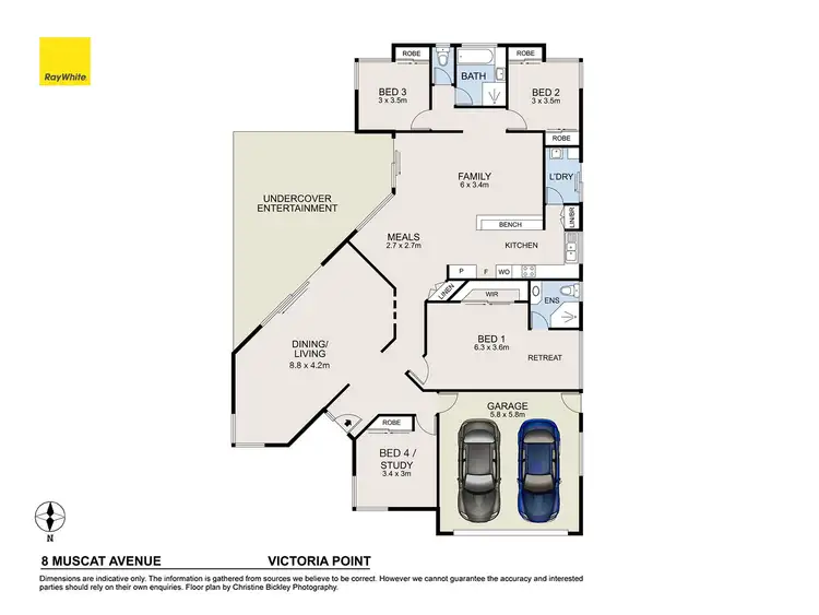 Floorplan of Homely house listing, 8 Muscat Avenue, Victoria Point QLD 4165