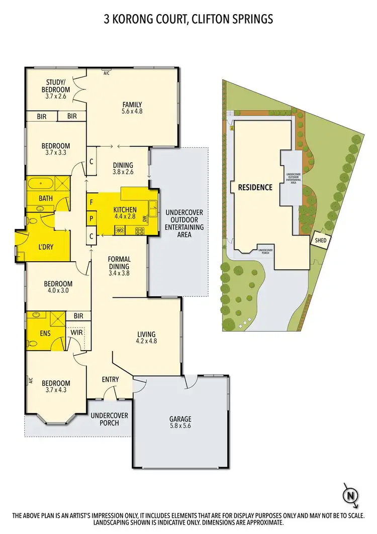 Floorplan of Homely house listing, 3 Korong Court, Clifton Springs VIC 3222