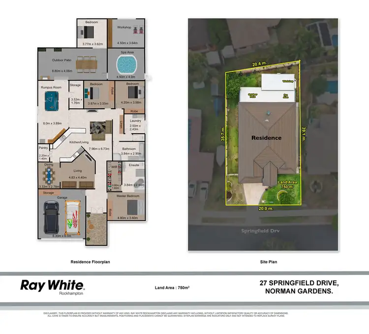 Floorplan of Homely house listing, 27 Springfield Drive, Norman Gardens QLD 4701