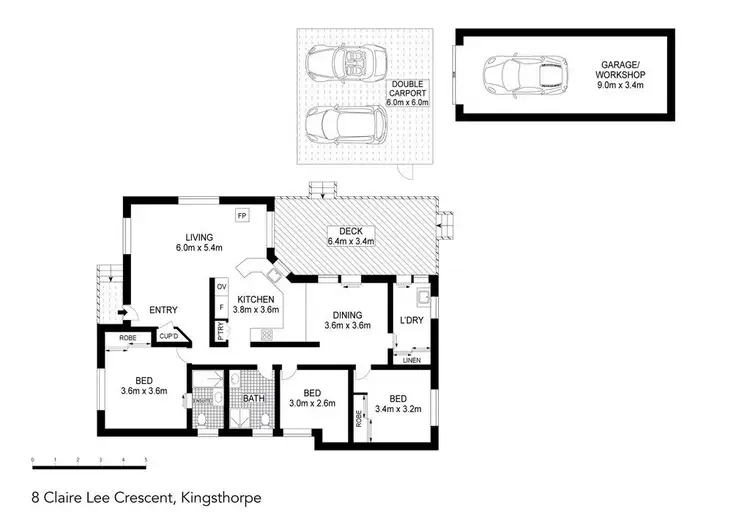 Floorplan of Homely house listing, 8 Claire Lee Crescent, Kingsthorpe QLD 4400