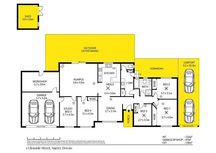 Floorplan of Homely house listing, 1 Glenside Street, Surrey Downs SA 5126
