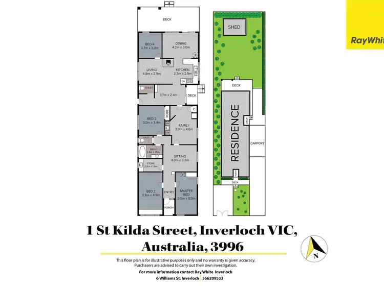 Floorplan of Homely house listing, 1 St Kilda Street, Inverloch VIC 3996
