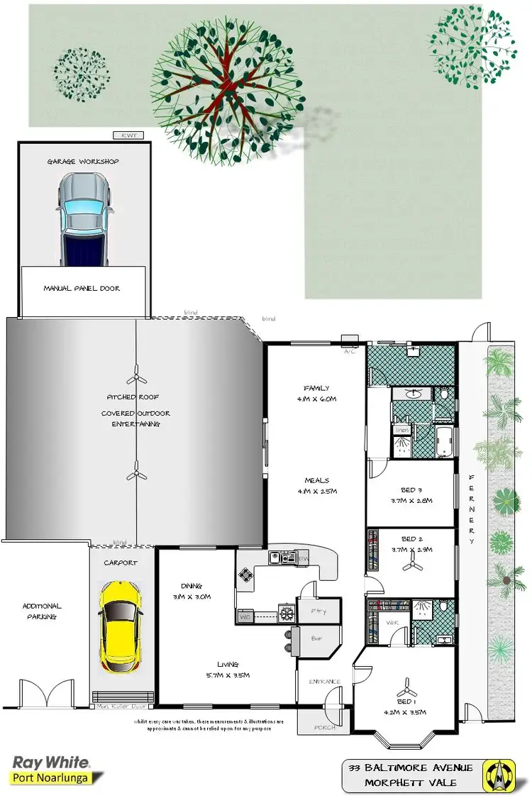 Floorplan of Homely house listing, 33 Baltimore Avenue, Morphett Vale SA 5162
