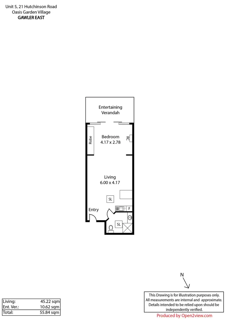Floorplan of Homely house listing, Unit 5/21 Hutchinson Road, Gawler East SA 5118