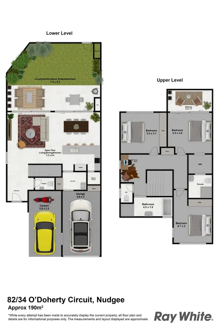 Floorplan of Homely townhouse listing, 82/34 O'Doherty Circuit, Nudgee QLD 4014