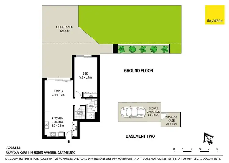 Floorplan of Homely apartment listing, 4/507-509 President Avenue, Sutherland NSW 2232