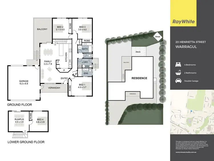 Floorplan of Homely house listing, 20 Henrietta Street, Warragul VIC 3820
