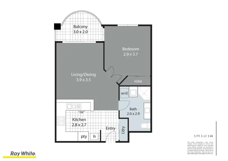 Floorplan of Homely apartment listing, 32/7 Barranbali Street, Chevron Island QLD 4217