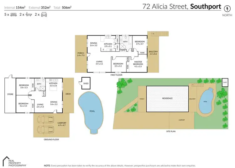Floorplan of Homely house listing, 72 Alicia Street, Southport QLD 4215