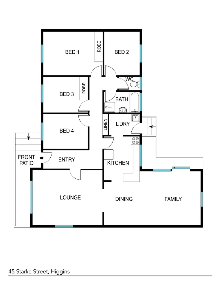 Floorplan of Homely house listing, 45 Starke Street, Higgins ACT 2615