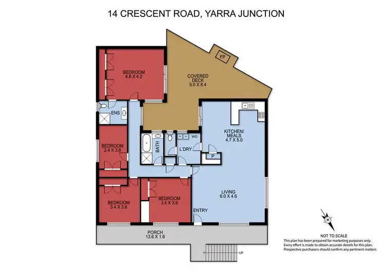 Floorplan of Homely house listing, 14 Crescent Road, Yarra Junction VIC 3797