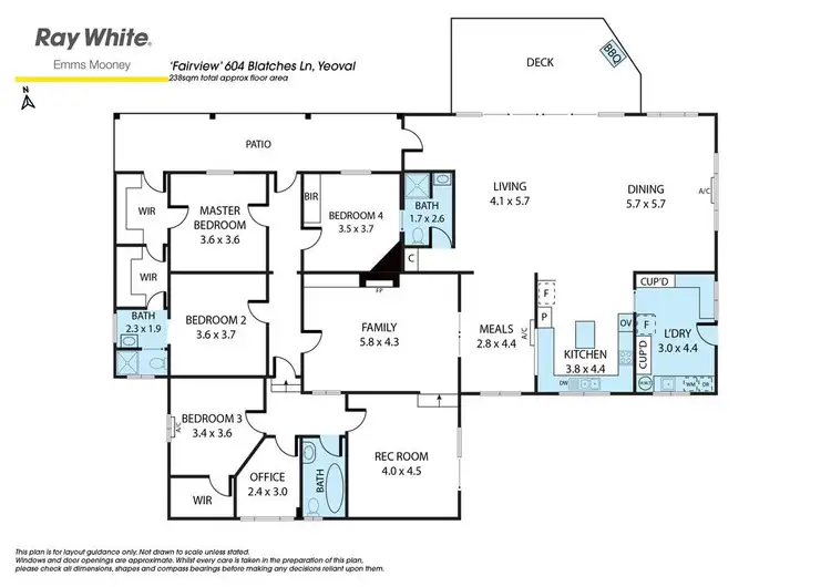 Floorplan of Homely rural property listing, 604 Blatches Lane, Bournewood NSW 2868