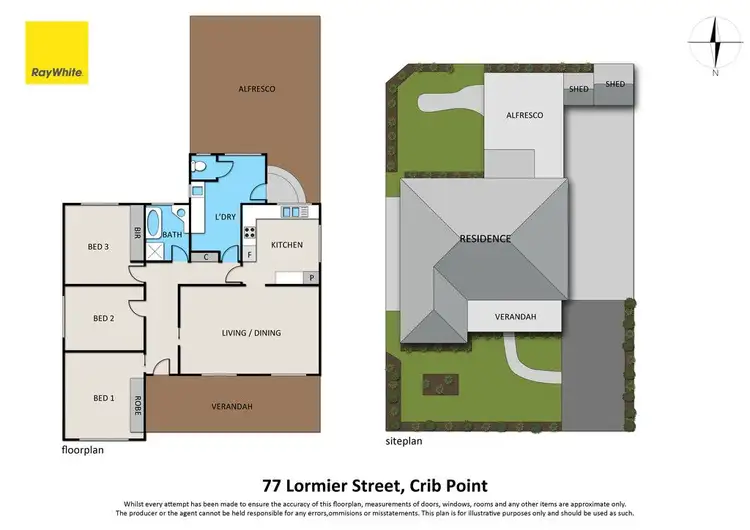 Floorplan of Homely house listing, 77 Lorimer Street, Crib Point VIC 3919