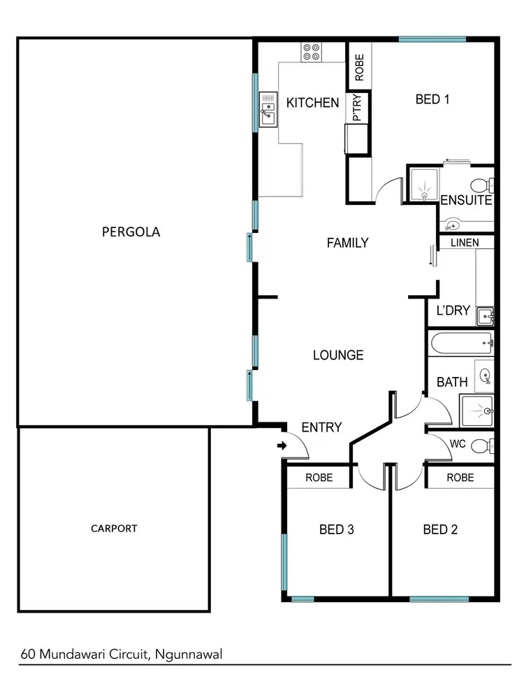 Floorplan of Homely house listing, 60 Mundawari Circuit, Ngunnawal ACT 2913