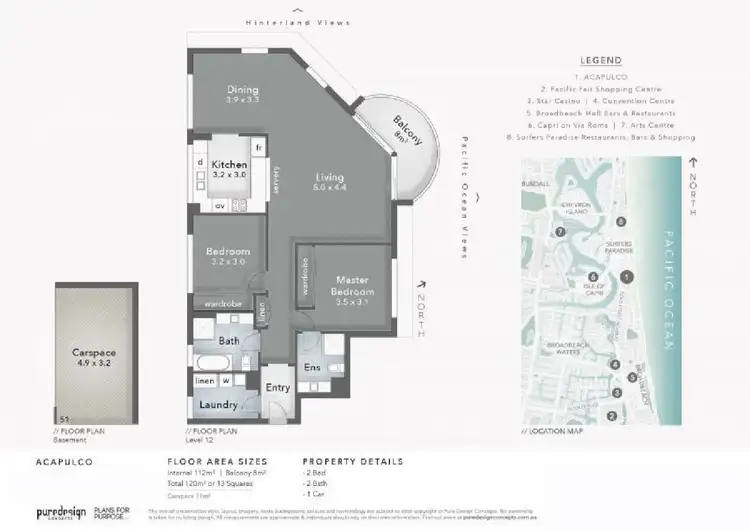 Floorplan of Homely unit listing, 83/4 Thornton Street, Surfers Paradise QLD 4217