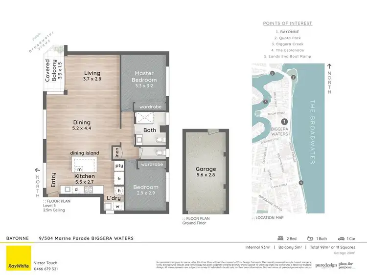 Floorplan of Homely apartment listing, 9/504 Marine Parade, Biggera Waters QLD 4216