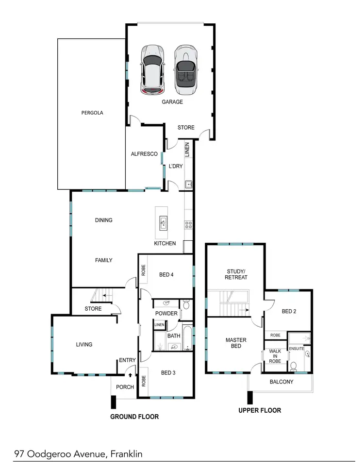 Floorplan of Homely house listing, 97 Oodgeroo Avenue, Franklin ACT 2913