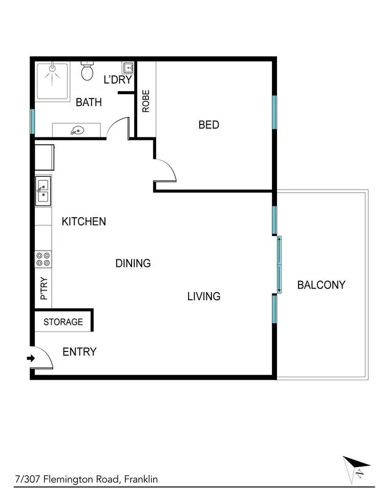 Floorplan of Homely apartment listing, 7/307 Flemington Road, Franklin ACT 2913