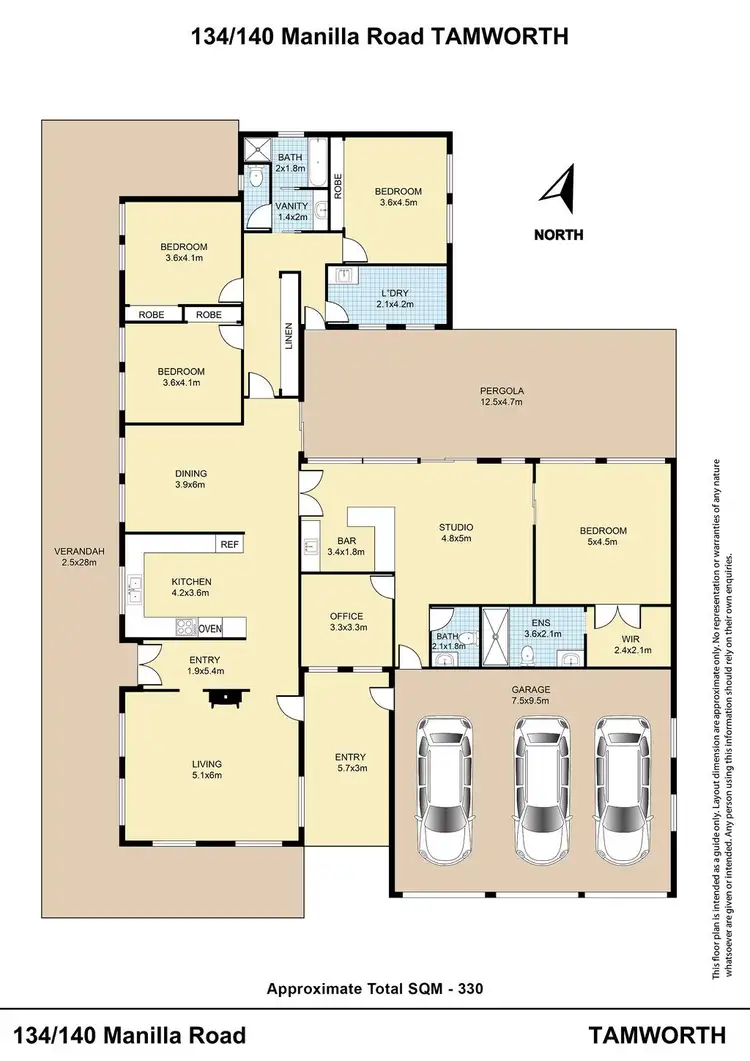 Floorplan of Homely house listing, 134 Manilla Road, Tamworth NSW 2340