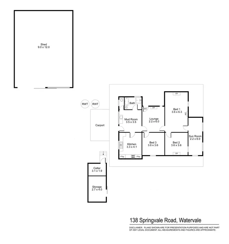 Floorplan of Homely house listing, 138 Springvale Road, Watervale SA 5452