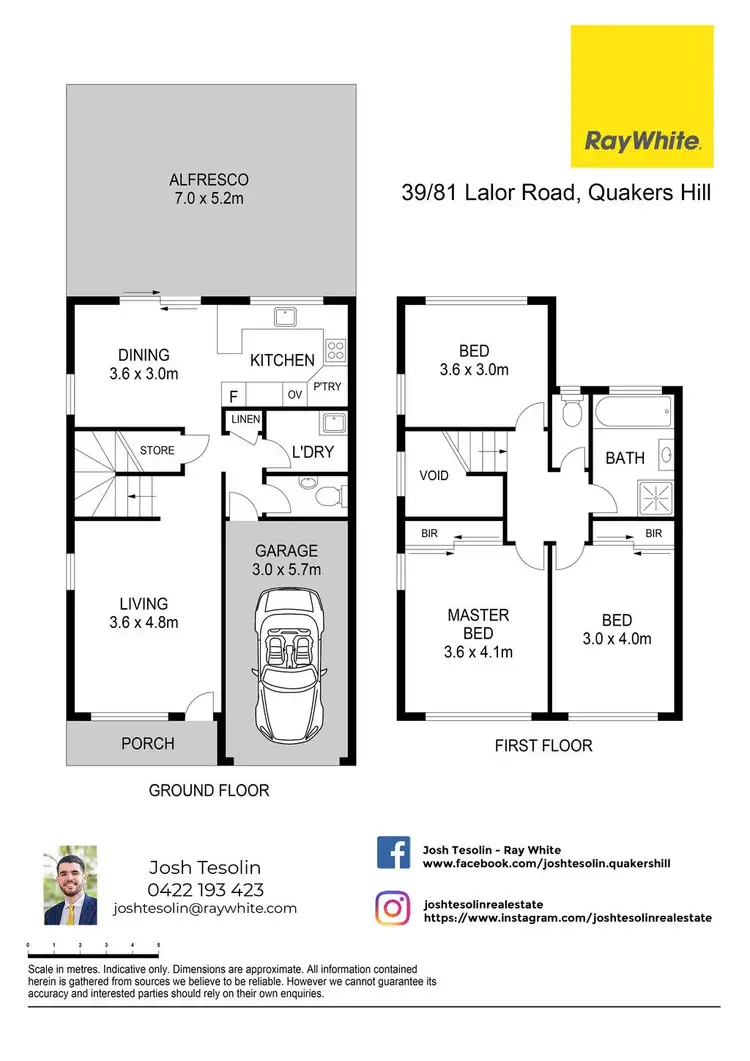Floorplan of Homely townhouse listing, 39/81 Lalor Road, Quakers Hill NSW 2763