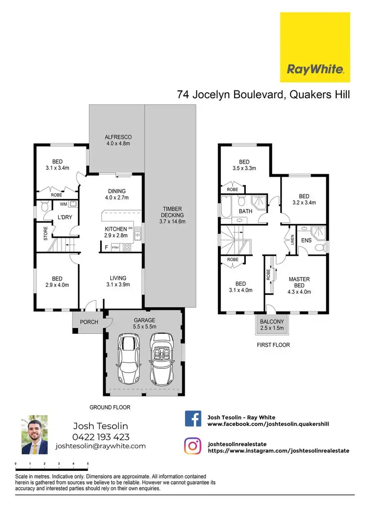Floorplan of Homely house listing, 74 Jocelyn Boulevard, Quakers Hill NSW 2763