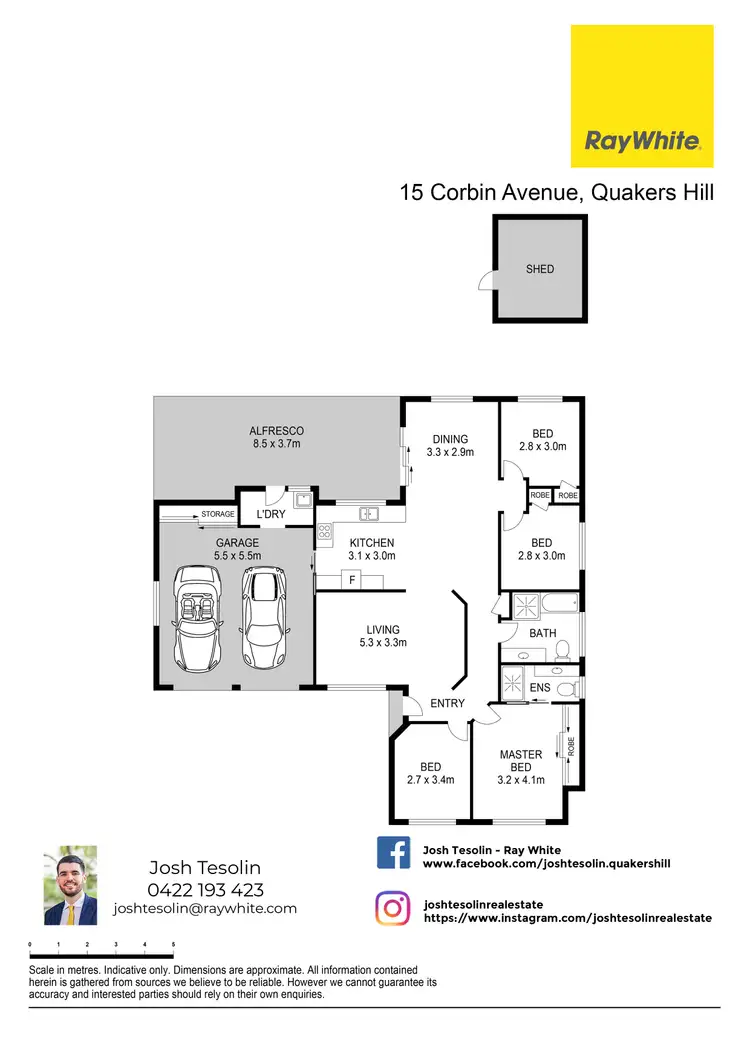 Floorplan of Homely house listing, 15 Corbin Avenue, Quakers Hill NSW 2763