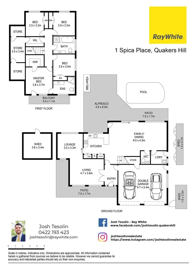 Floorplan of Homely house listing, 1 Spica Place, Quakers Hill NSW 2763