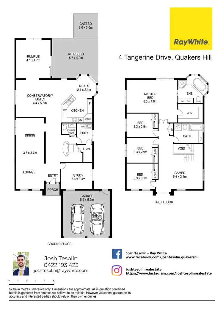 Floorplan of Homely house listing, 4 Tangerine Drive, Quakers Hill NSW 2763