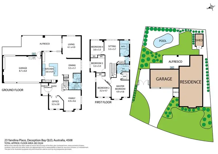 Floorplan of Homely house listing, 23 Yandina Place, Deception Bay QLD 4508