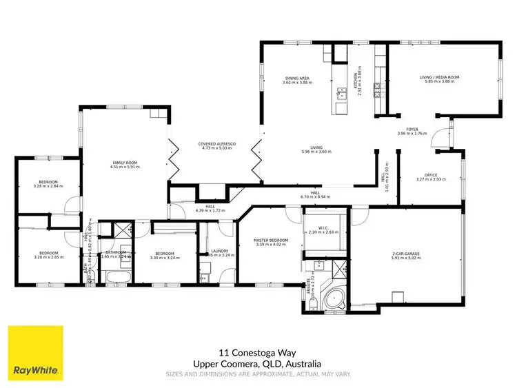 Floorplan of Homely house listing, 11 Conestoga Way, Upper Coomera QLD 4209