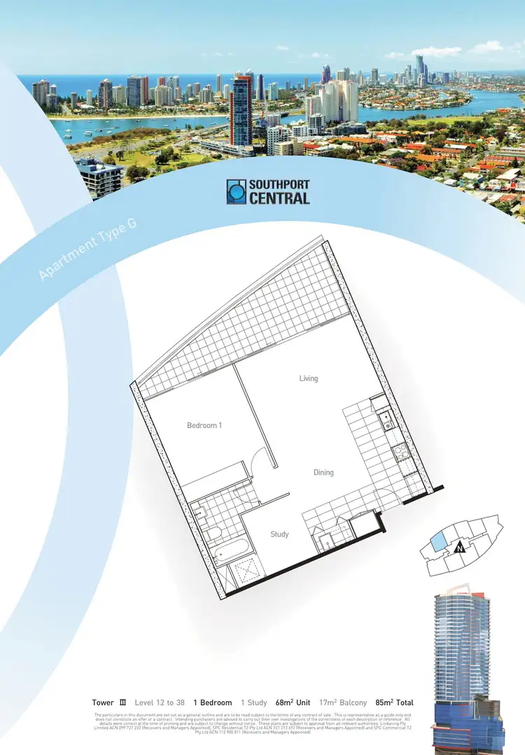 Floorplan of Homely apartment listing, 32107/9 Lawson Street, Southport QLD 4215