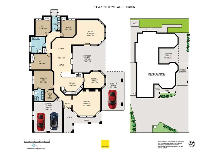 Floorplan of Homely house listing, 14 Vlatko Drive, West Hoxton NSW 2171