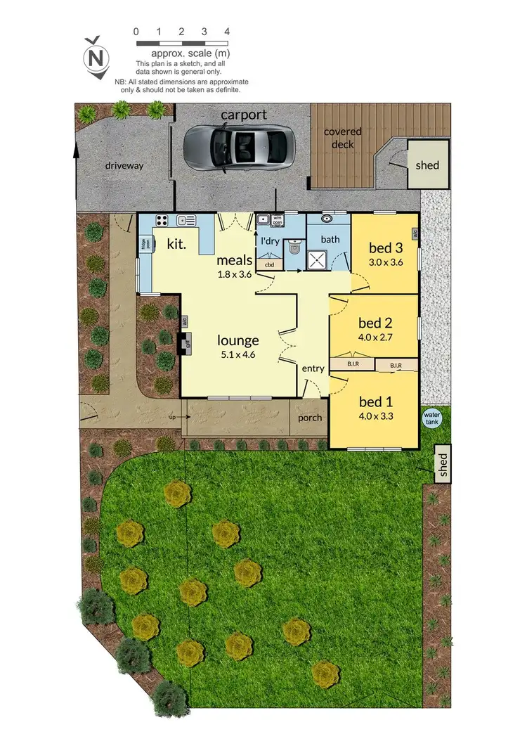 Floorplan of Homely house listing, 6 Crawford Avenue, Dandenong North VIC 3175