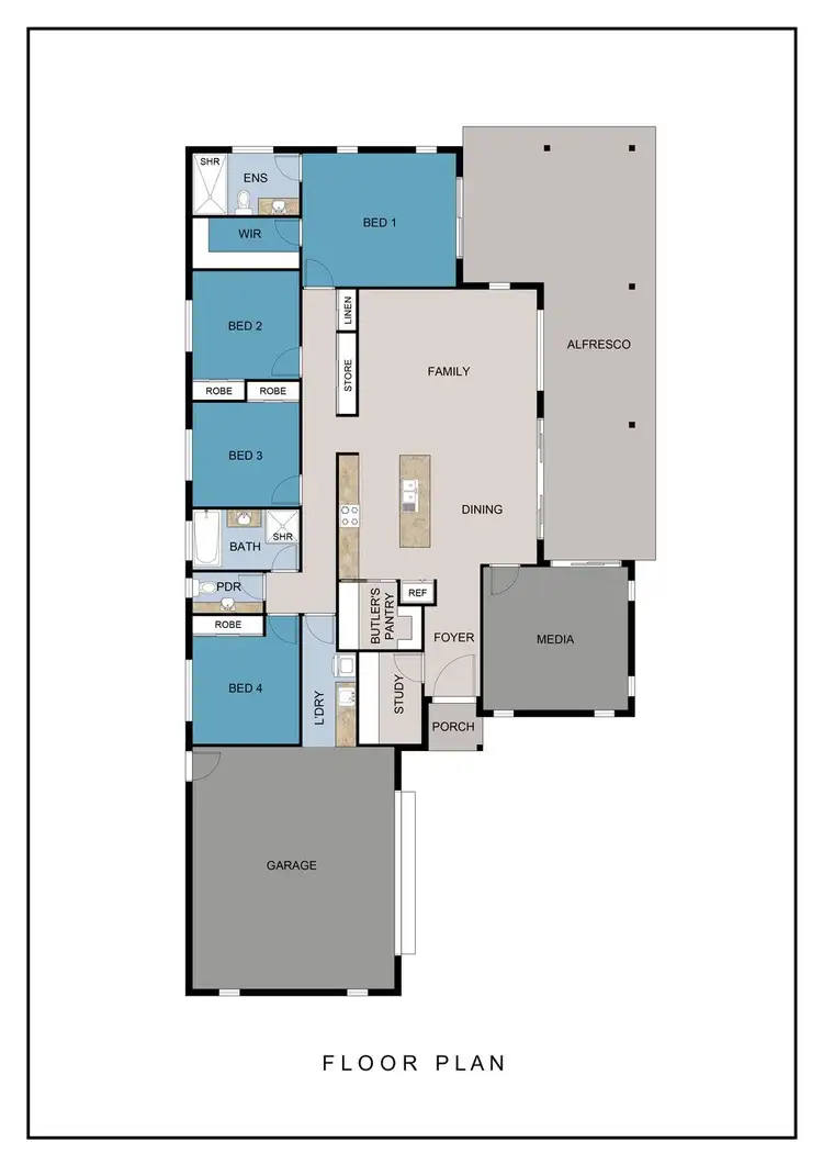 Floorplan of Homely house listing, 23 Stanley Drive, Cannonvale QLD 4802
