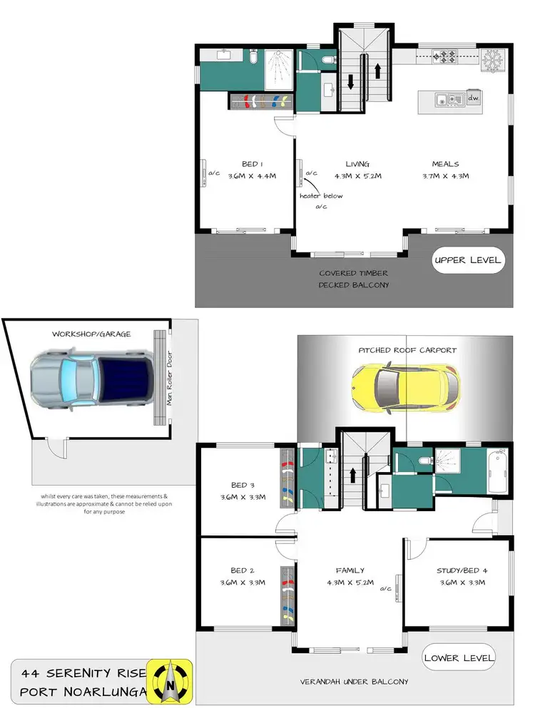 Floorplan of Homely house listing, 44 Serenity Rise, Port Noarlunga SA 5167