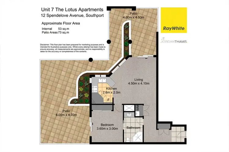 Floorplan of Homely apartment listing, 7/12 Spendelove Avenue, Southport QLD 4215