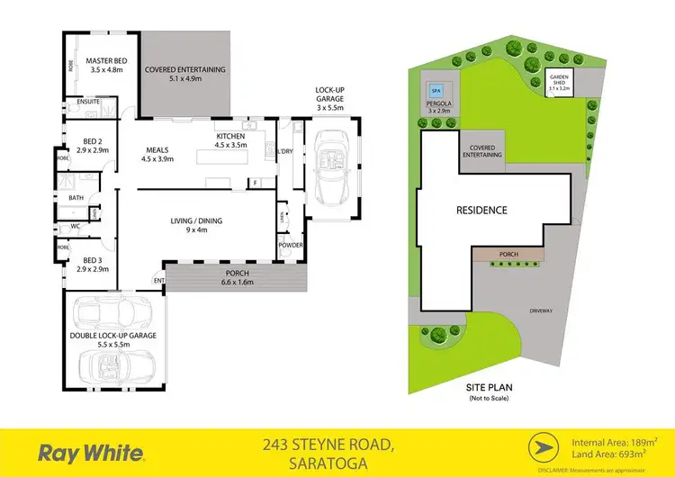 Floorplan of Homely house listing, 243 Steyne Road, Saratoga NSW 2251