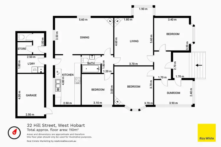 Floorplan of Homely house listing, 32 Hill Street, West Hobart TAS 7000
