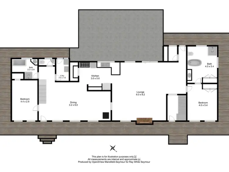 Floorplan of Homely rural property listing, 1310 Highlands Road, Whiteheads Creek VIC 3660