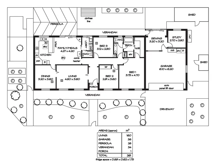 Floorplan of Homely house listing, 1 Primrose Court, Grange SA 5022