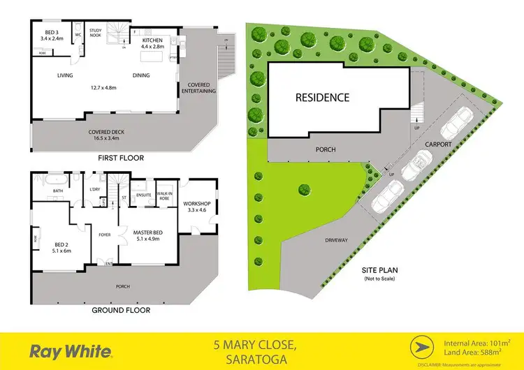 Floorplan of Homely house listing, 5 Mary Close, Saratoga NSW 2251