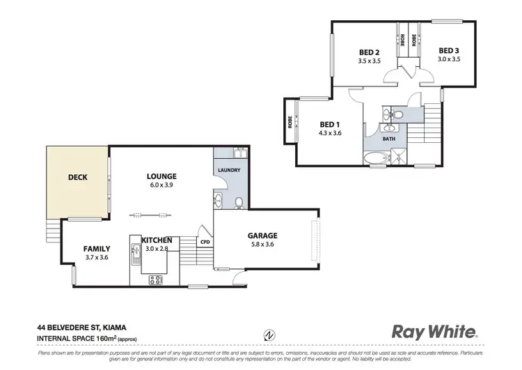 Floorplan of Homely semi-detached listing, 1/44 Belvedere Street, Kiama NSW 2533