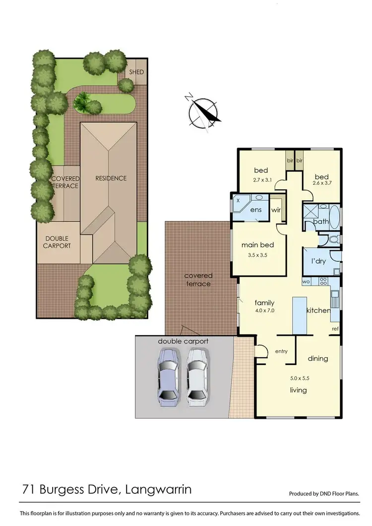 Floorplan of Homely house listing, 71 Burgess Drive, Langwarrin VIC 3910
