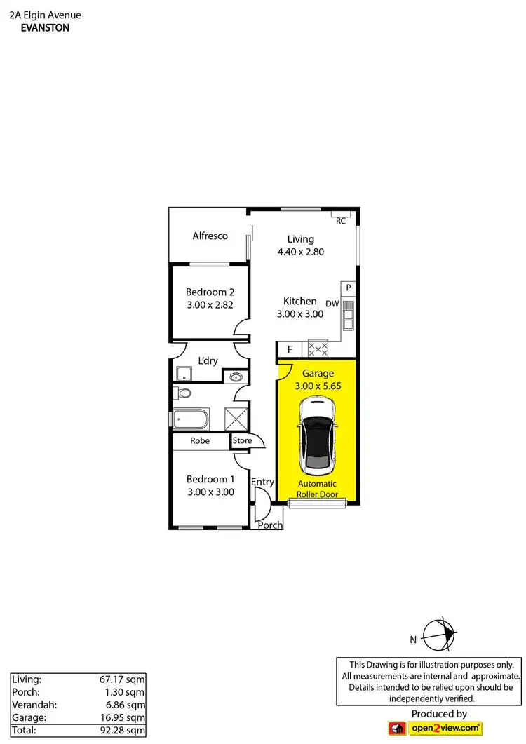 Floorplan of Homely house listing, 2a Elgin Avenue, Evanston SA 5116