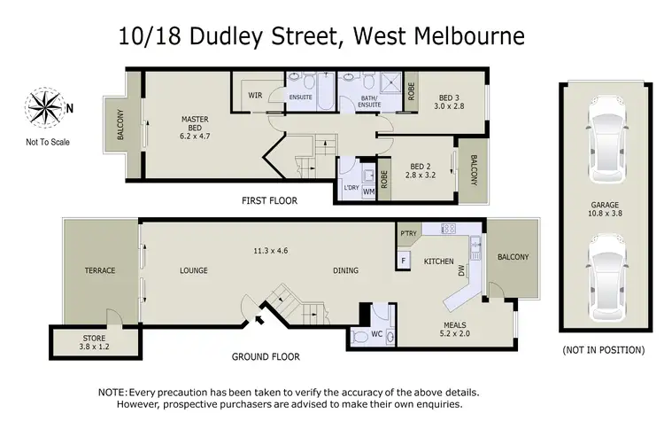 Floorplan of Homely apartment listing, 10/18 Dudley Street, West Melbourne VIC 3003